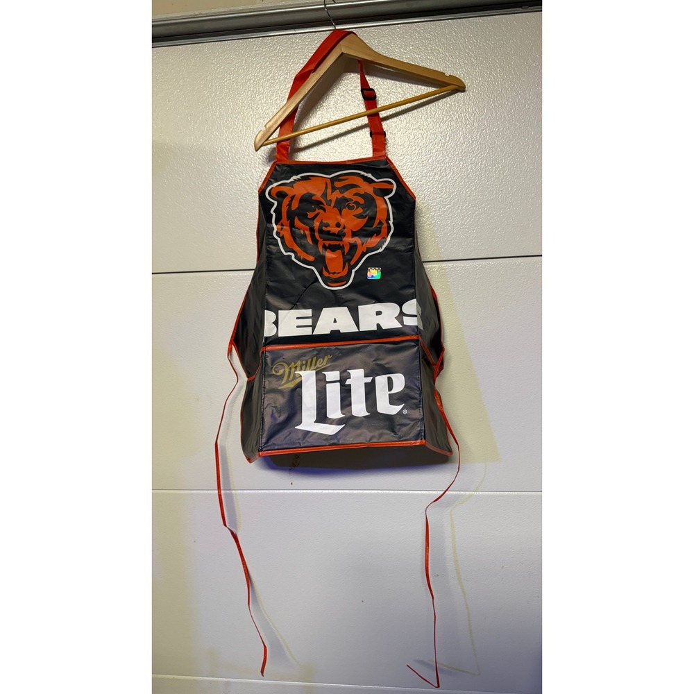 Chicago Bears Miller Lite NFL Football‎ Grilling BBQ Apron